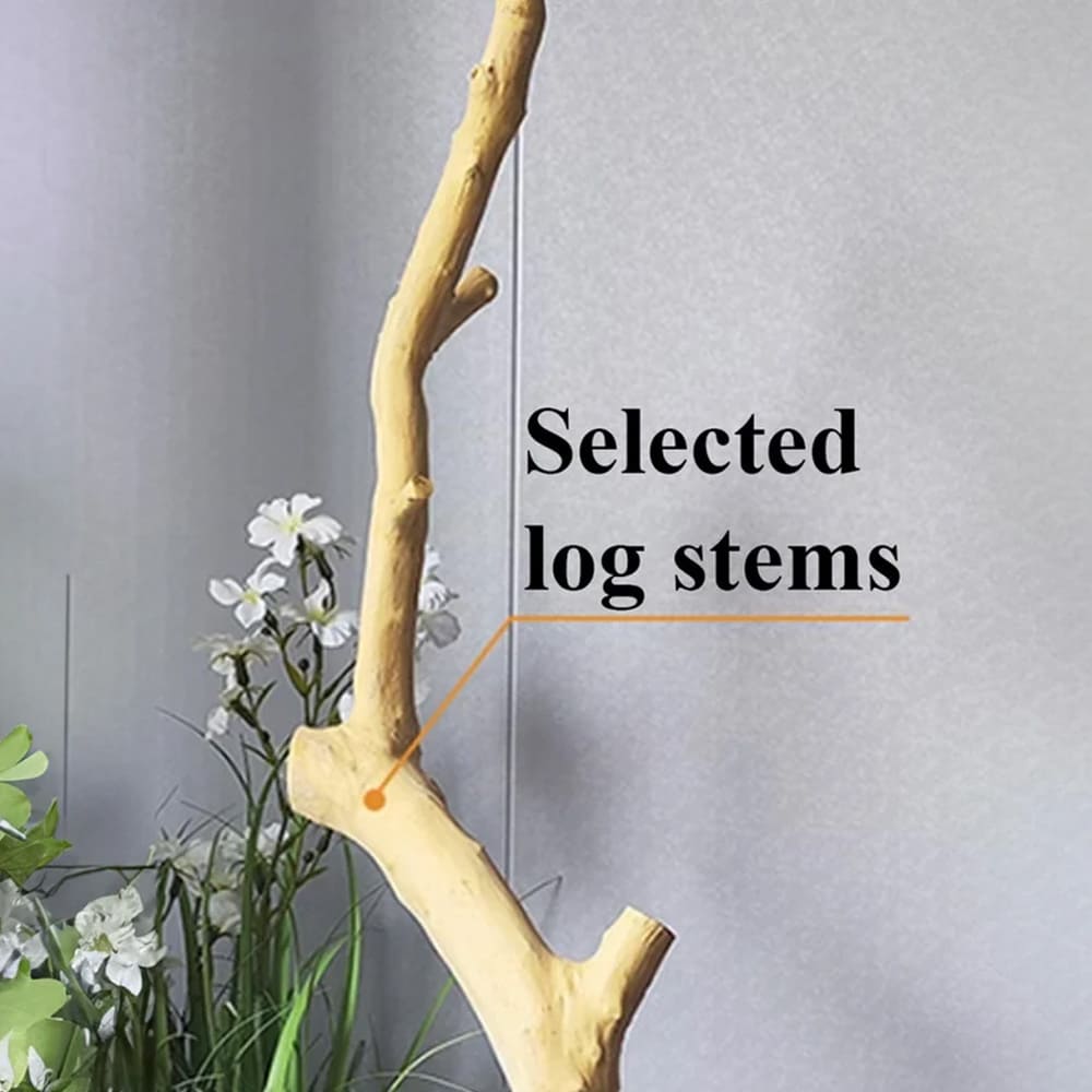 Tree floor lamp for living room natural driftwood lighting rustic wood standing lamp home art