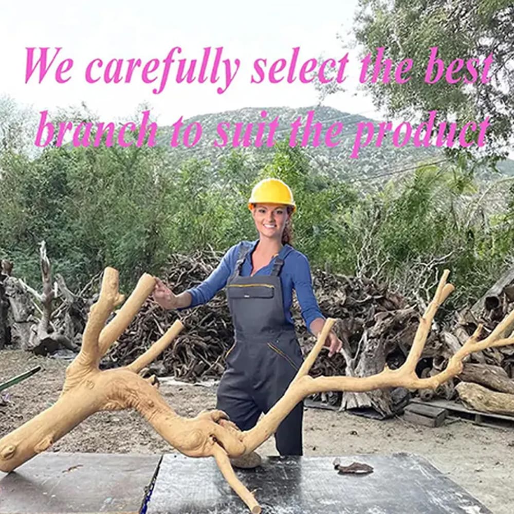 Floating bookshelf solid wood tree branch shelf unique natural wood bookcase wall mount decor home art