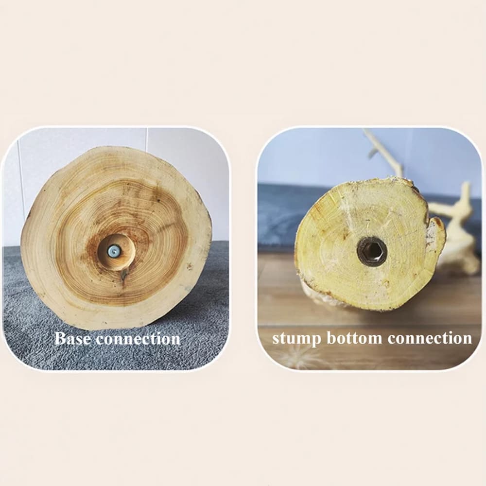 Tree floor lamp for living room natural driftwood lighting rustic wood standing lamp home art