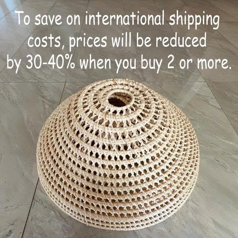 Cone pendant light rattan chandelier lighting wicker ceiling art deco lamp rustic kitchen island lighting